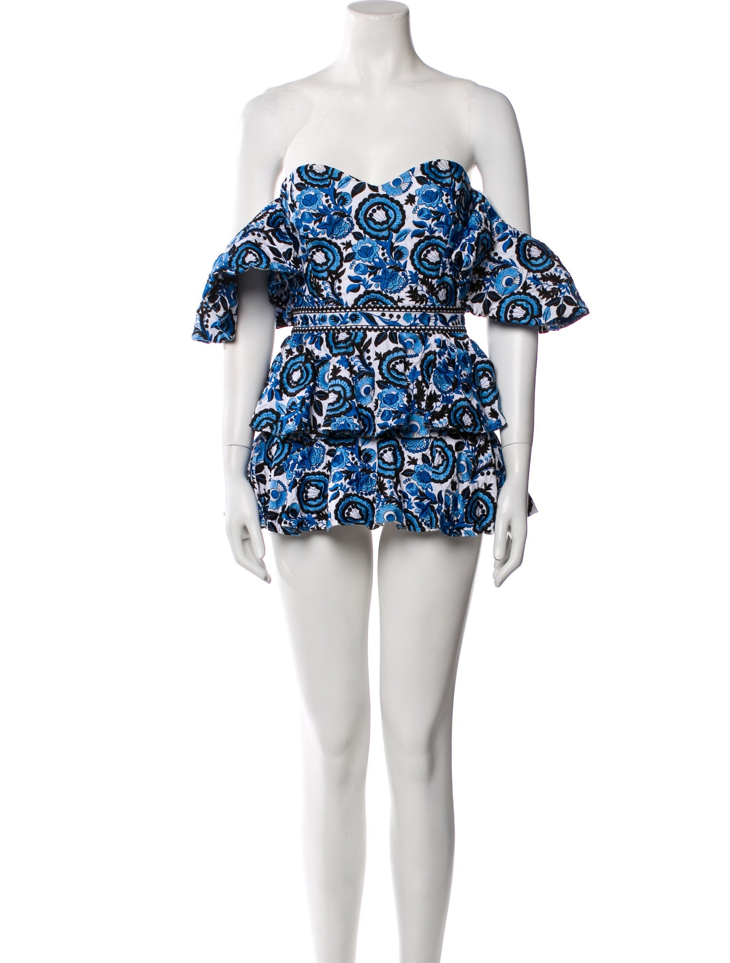 Caroline Constas Printed Mini Dress