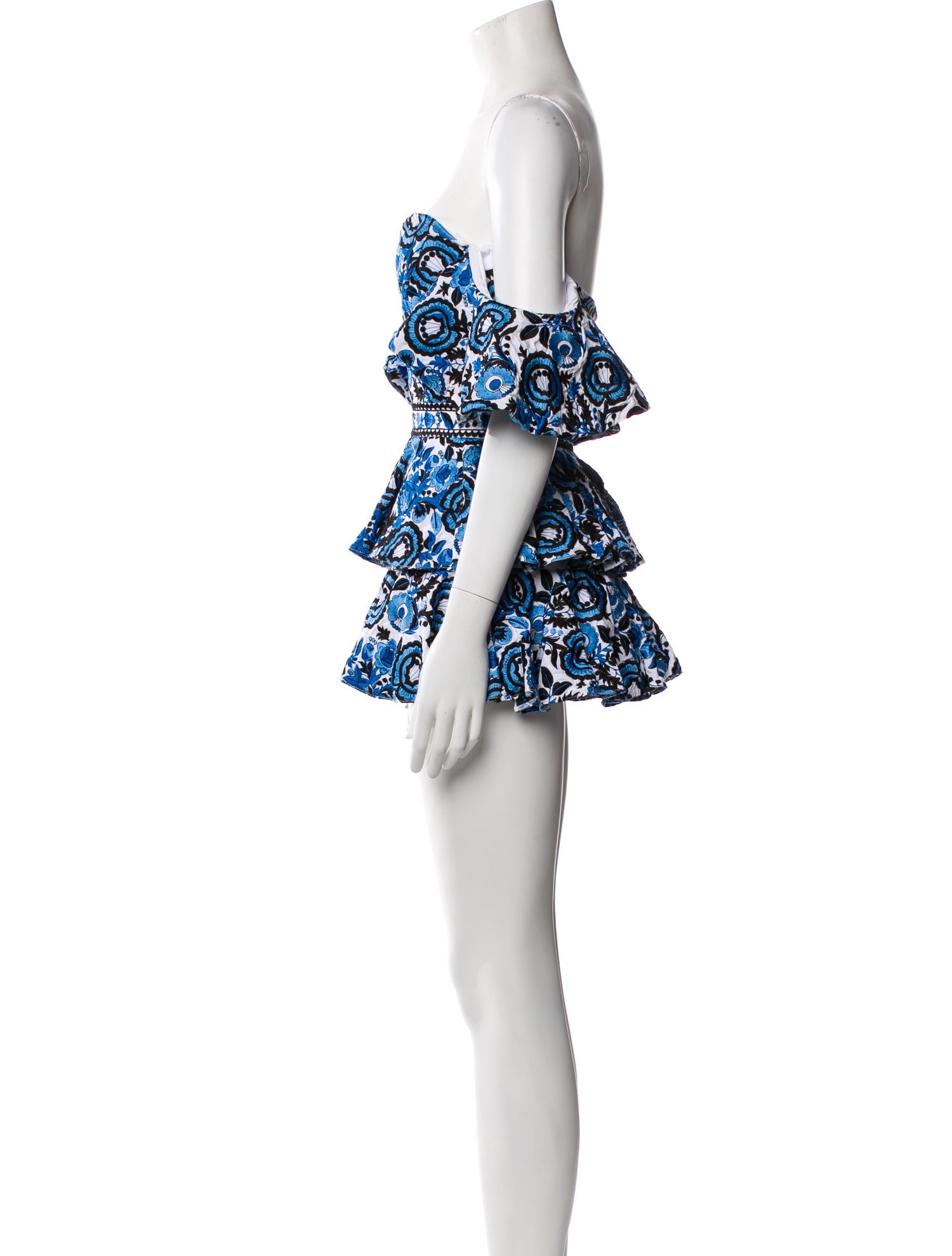 Caroline Constas Printed Mini Dress