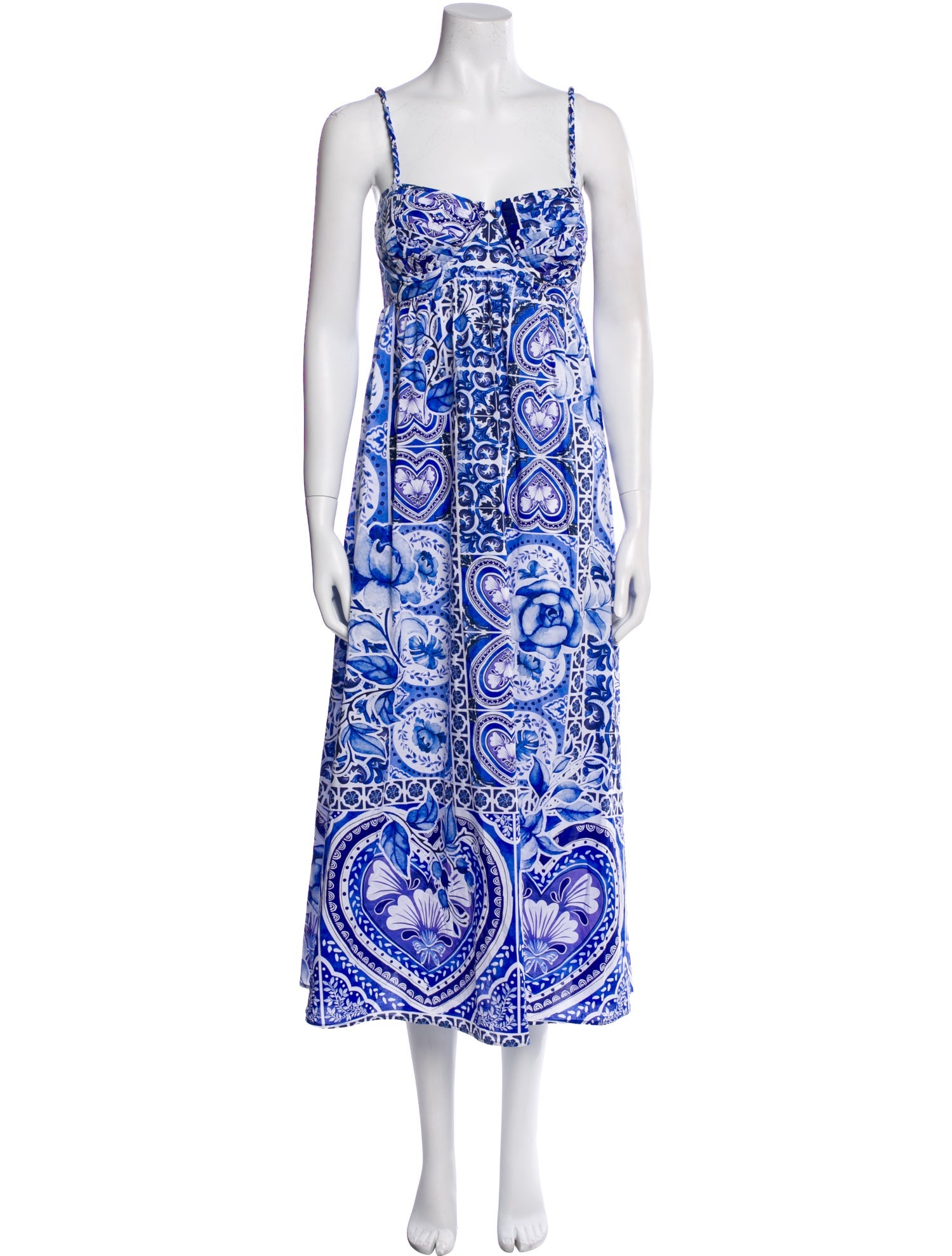 Caroline Constas Paisley Print Long Dress