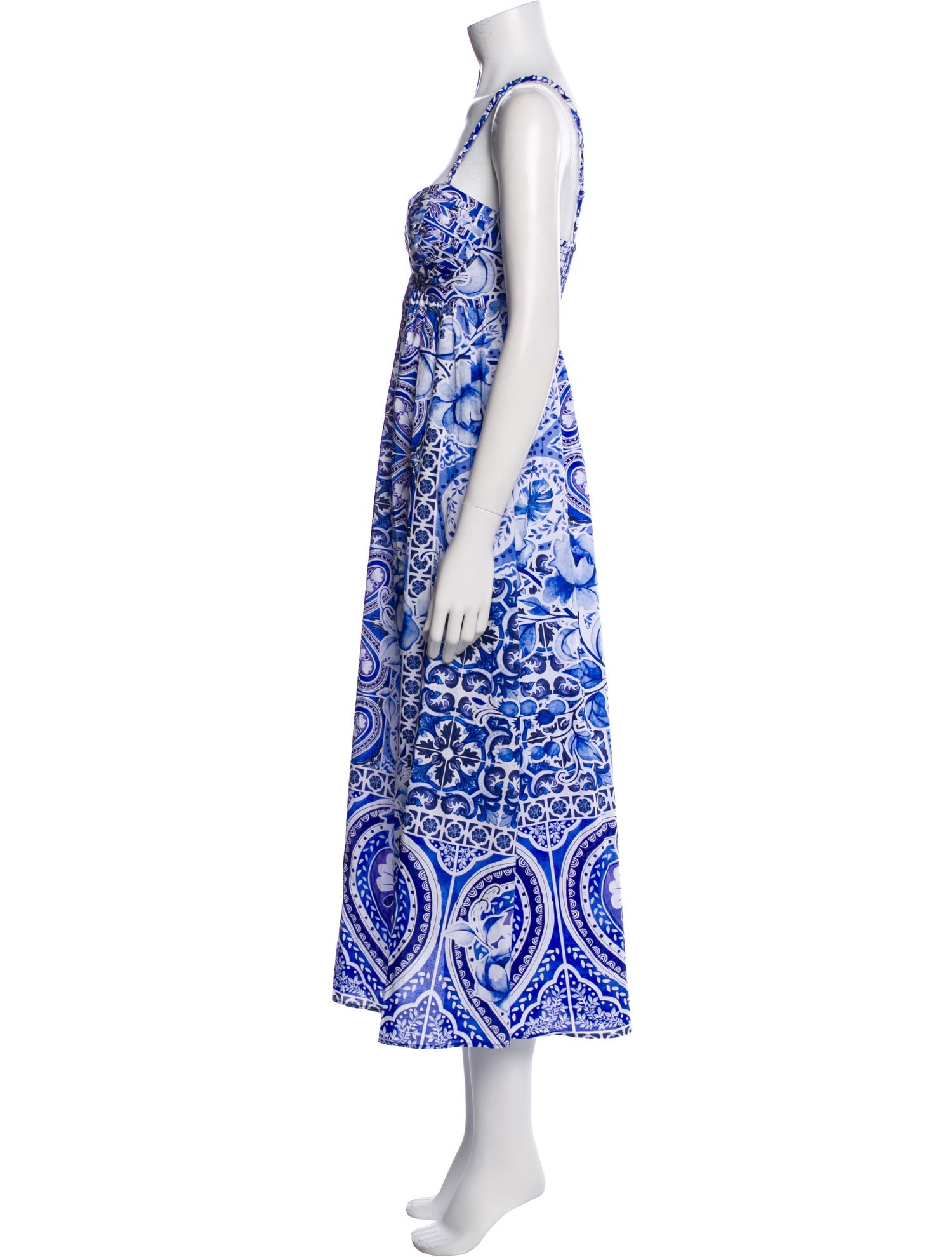 Caroline Constas Paisley Print Long Dress