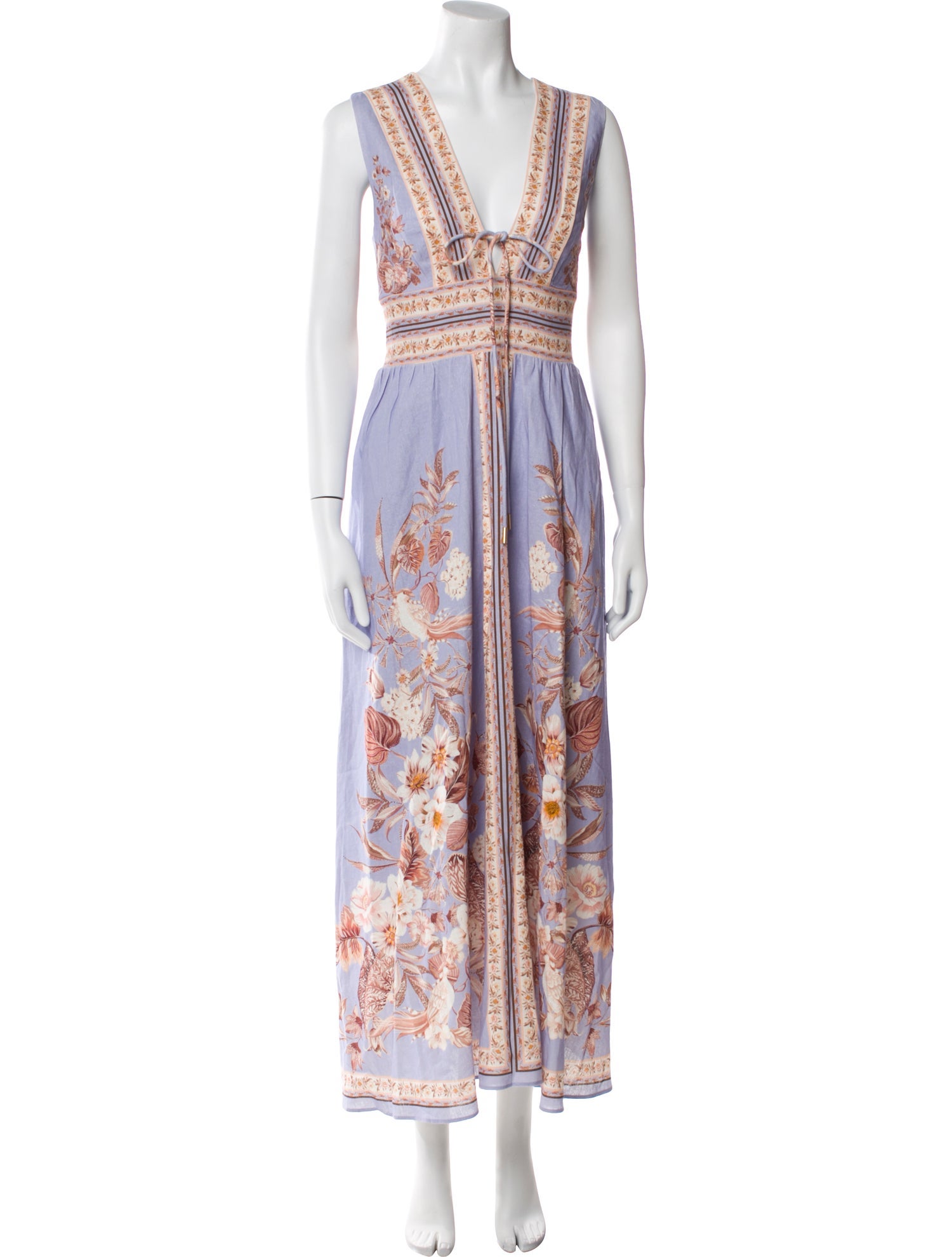 Caroline Constas Floral Print Long Dress w/ Tags