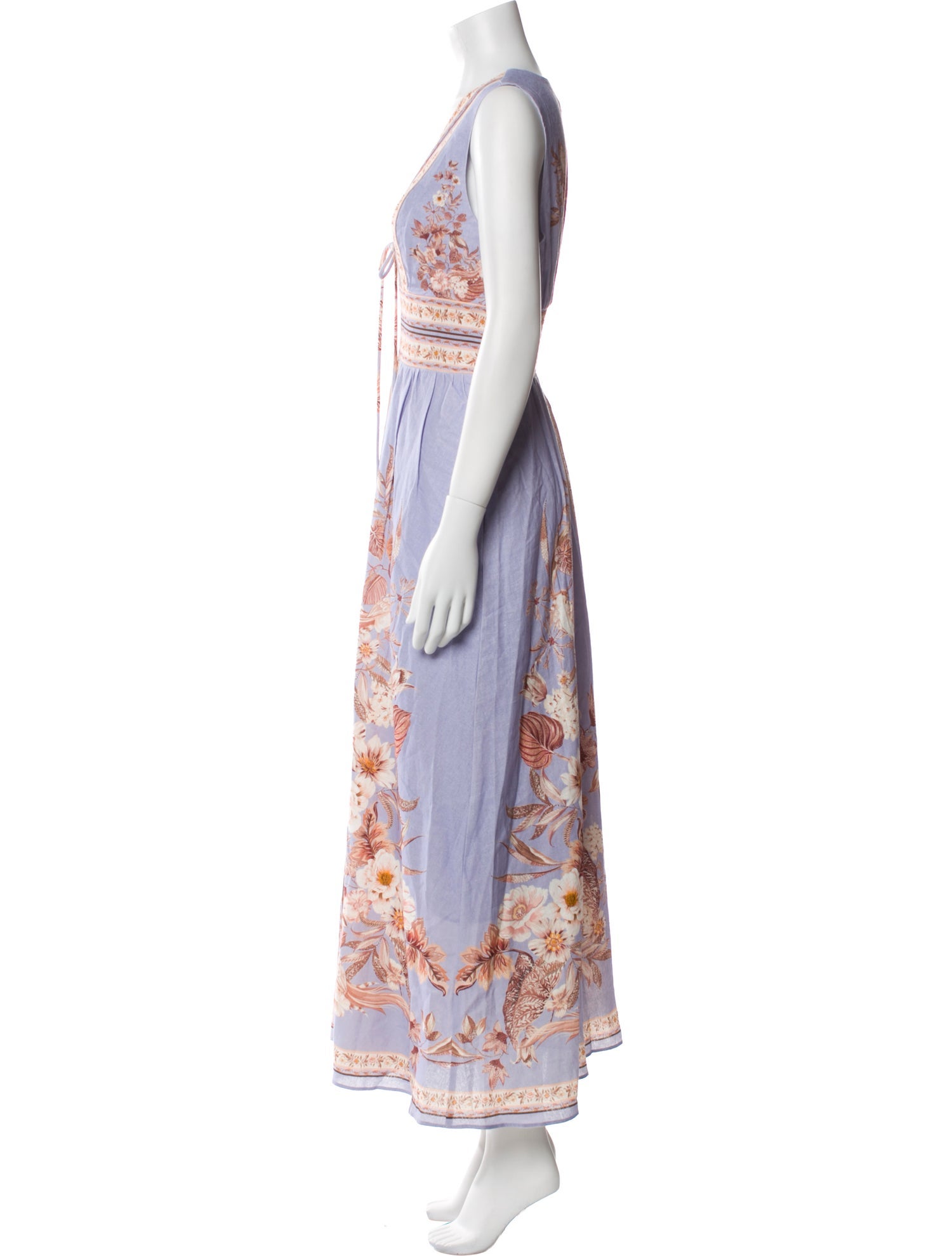 Caroline Constas Floral Print Long Dress w/ Tags