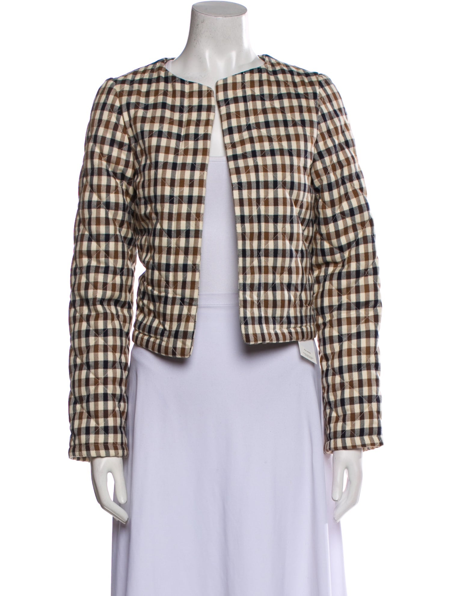 Caroline Constas Plaid Print Evening Jacket w/ Tags