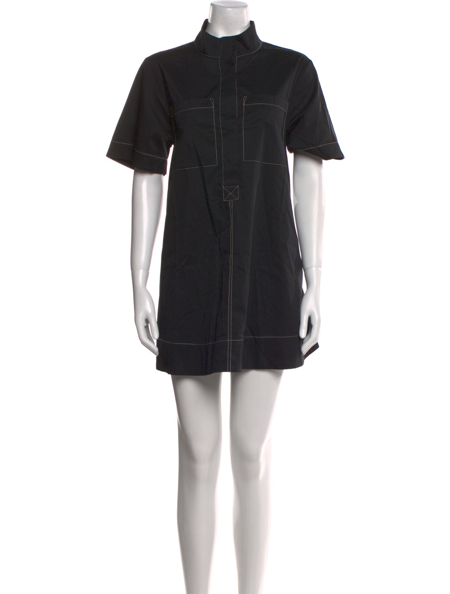 Caroline Constas Mock Neck Mini Dress