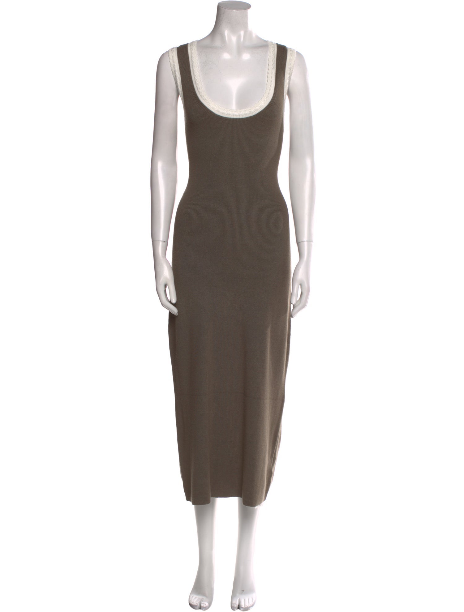 Caroline Constas Scoop Neck Midi Length Dress w/ Tags