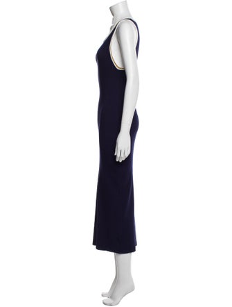 Caroline Constas Scoop Neck Long Dress