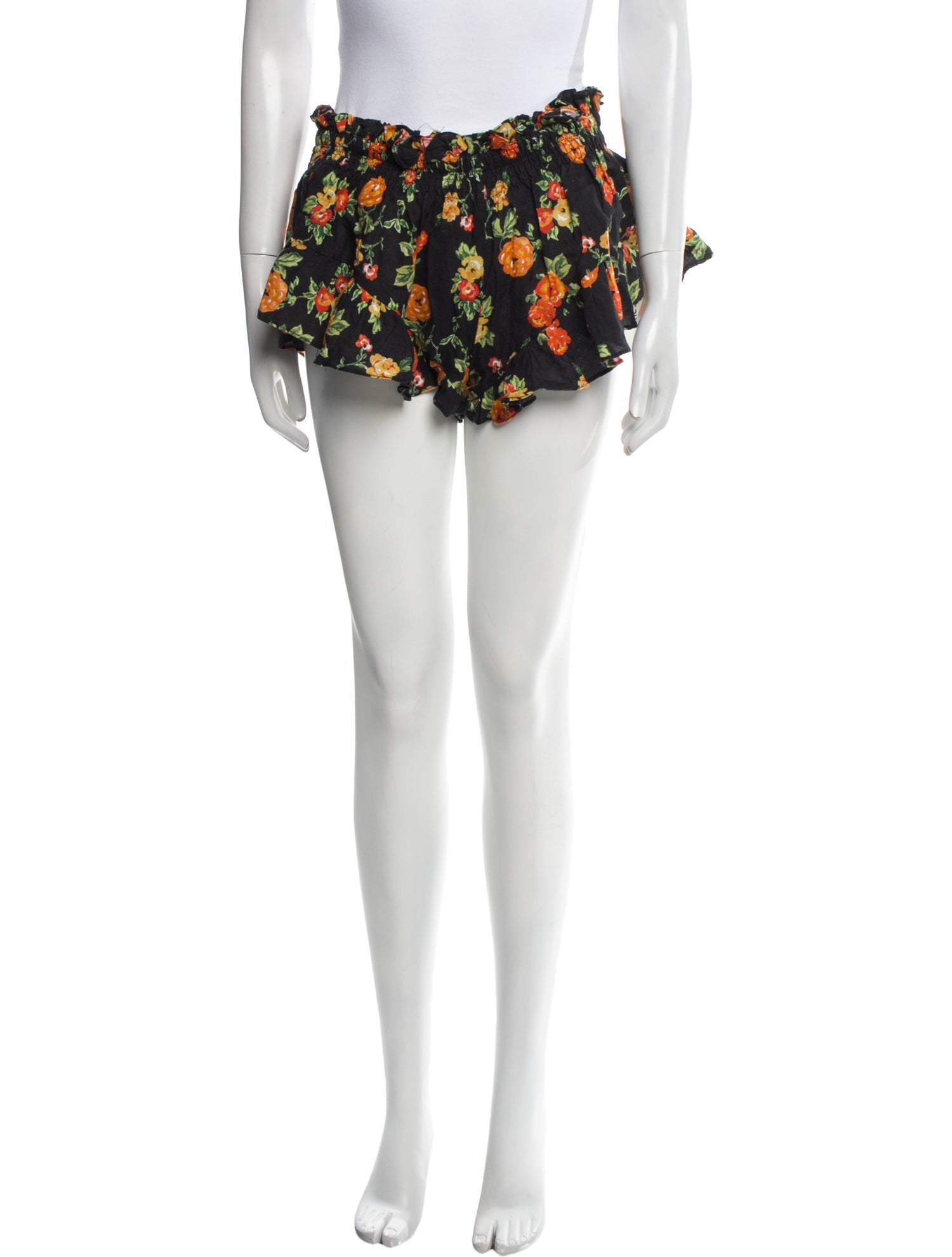 Caroline Constas Linen Mini Shorts