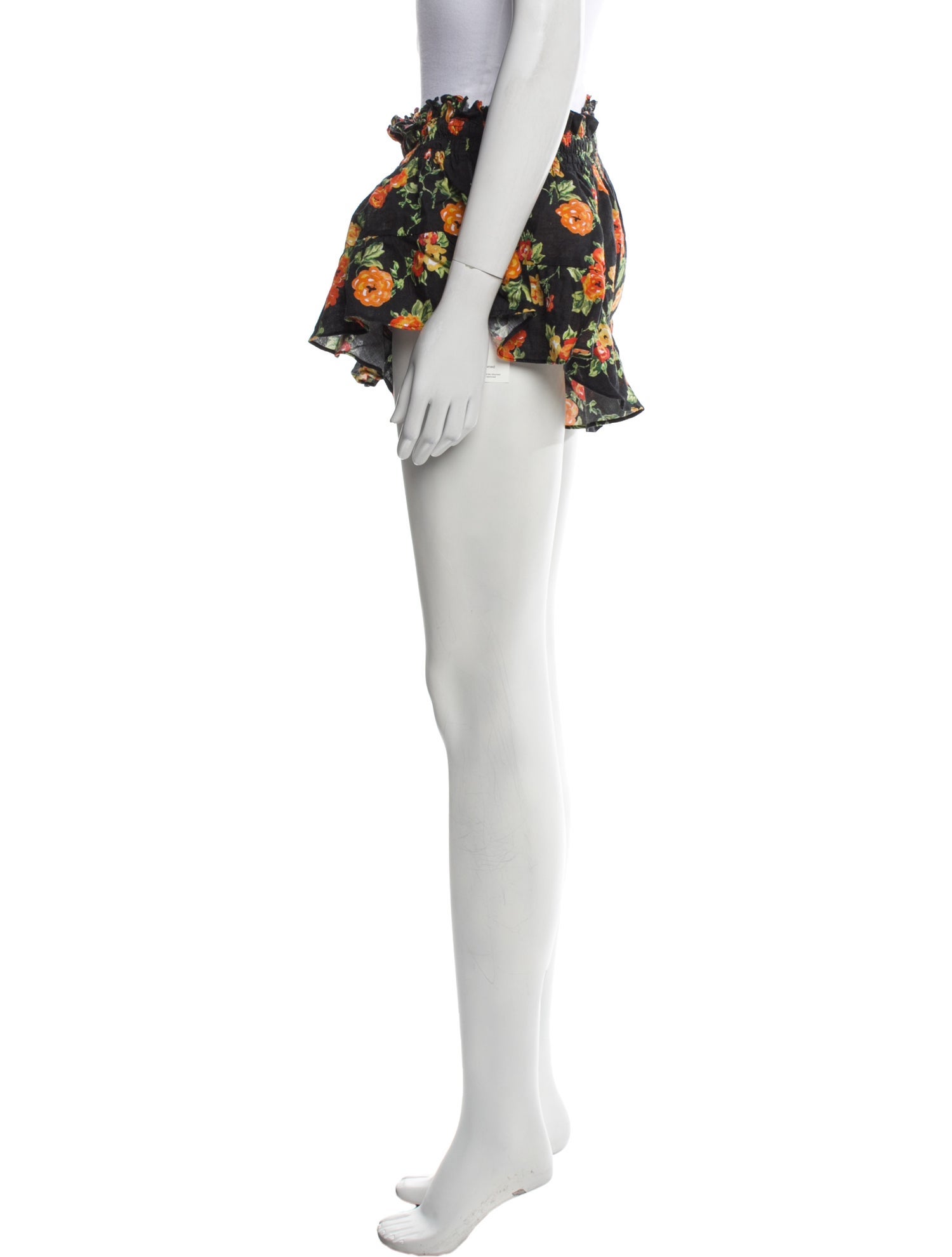 Caroline Constas Linen Mini Shorts