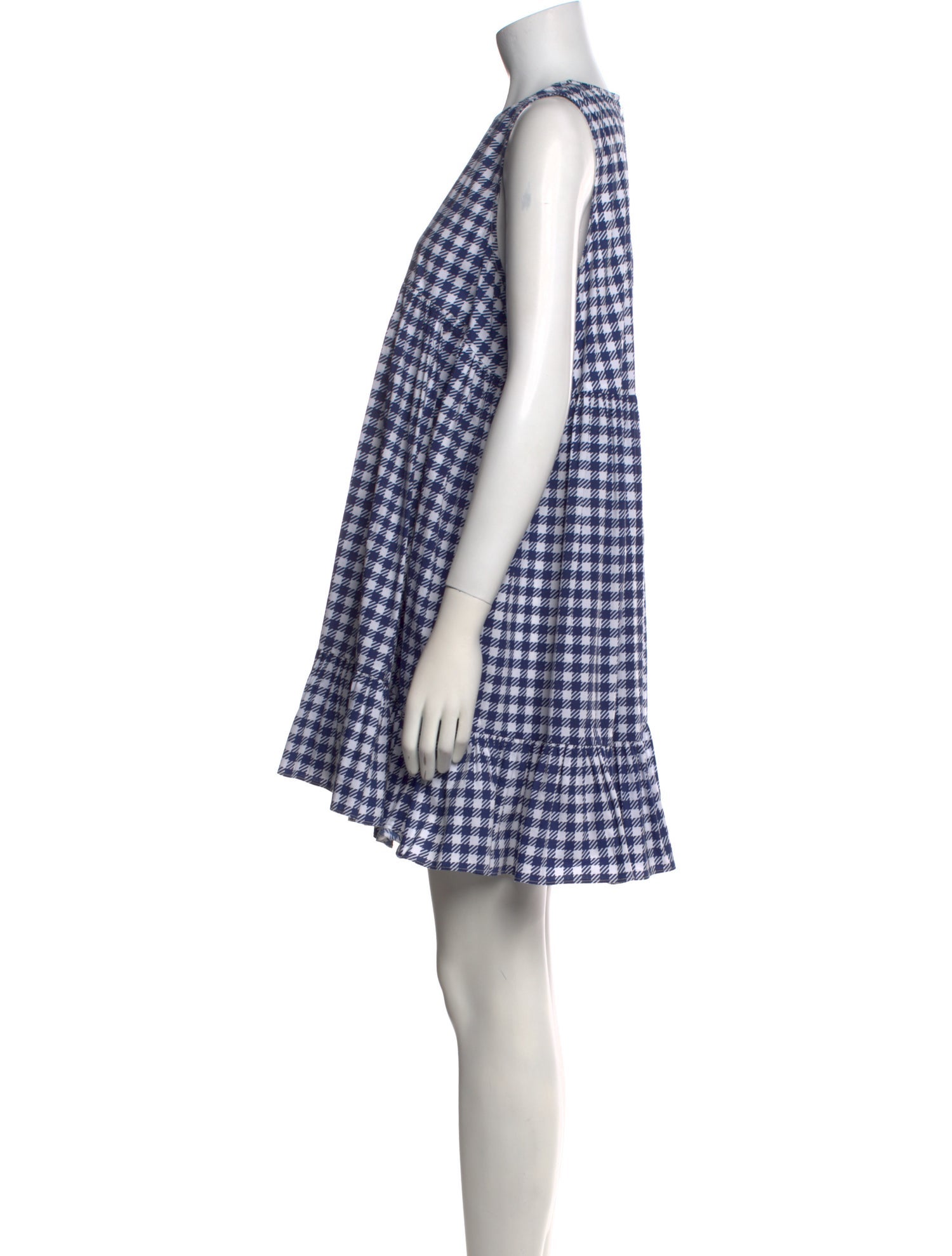 Caroline Constas Plaid Print Mini Dress