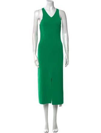 Caroline Constas V-Neck Long Dress