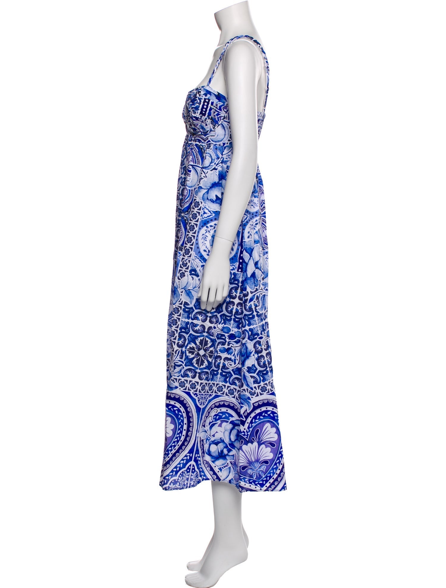 Caroline Constas Paisley Print Long Dress w/ Tags