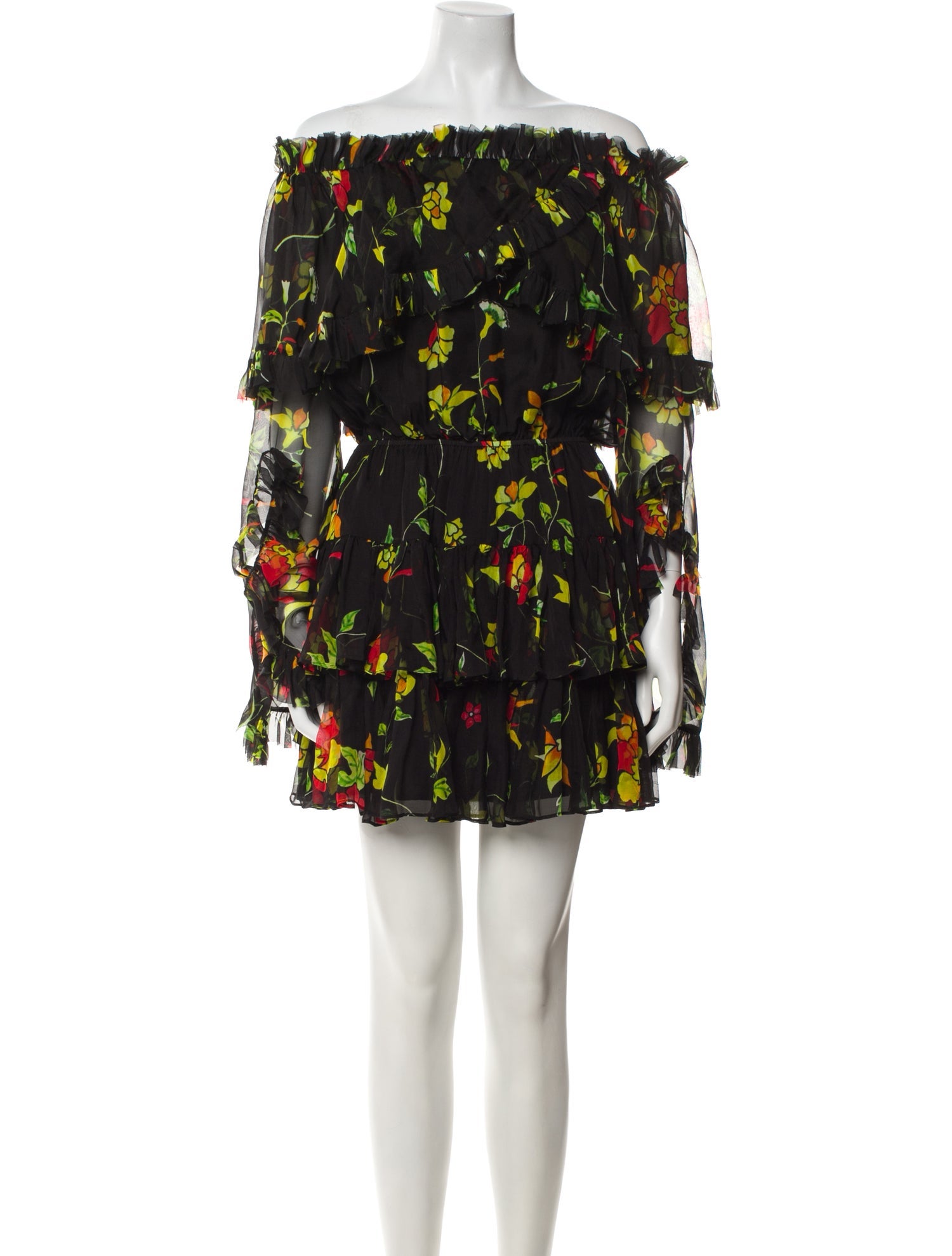 Caroline Constas Silk Mini Dress