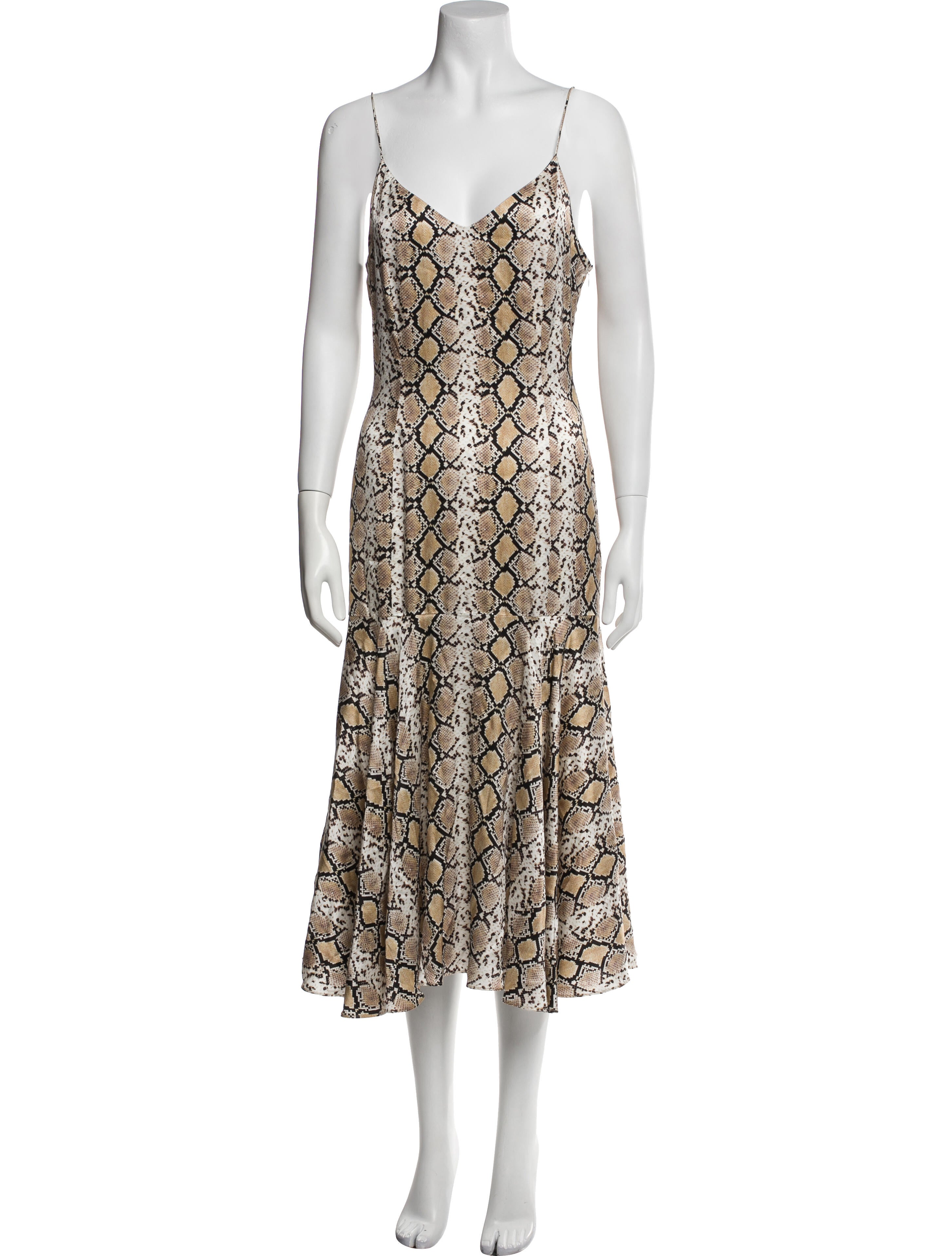 Caroline Constas Printed Midi Length Dress