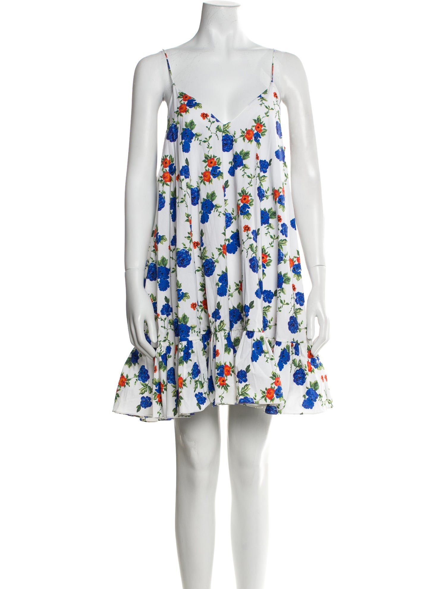 Caroline Constas Floral Print Mini Dress