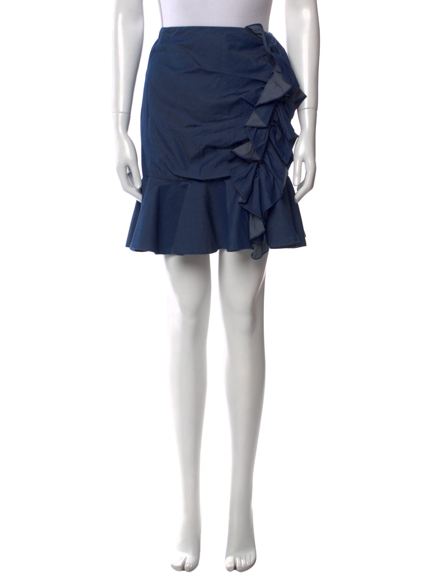 Caroline Constas Ruffle Embellishment Knee-Length Skirt