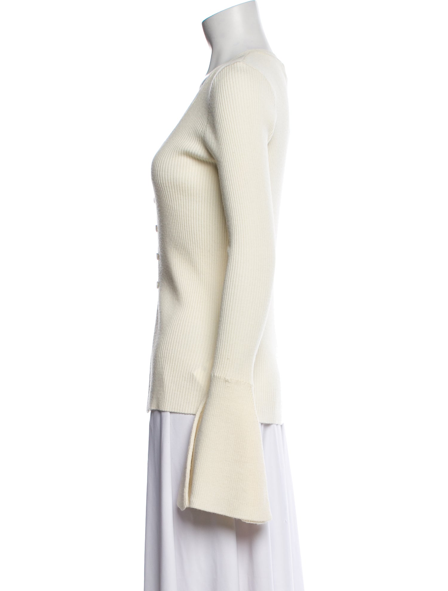 Caroline Constas Wool V-Neck Top