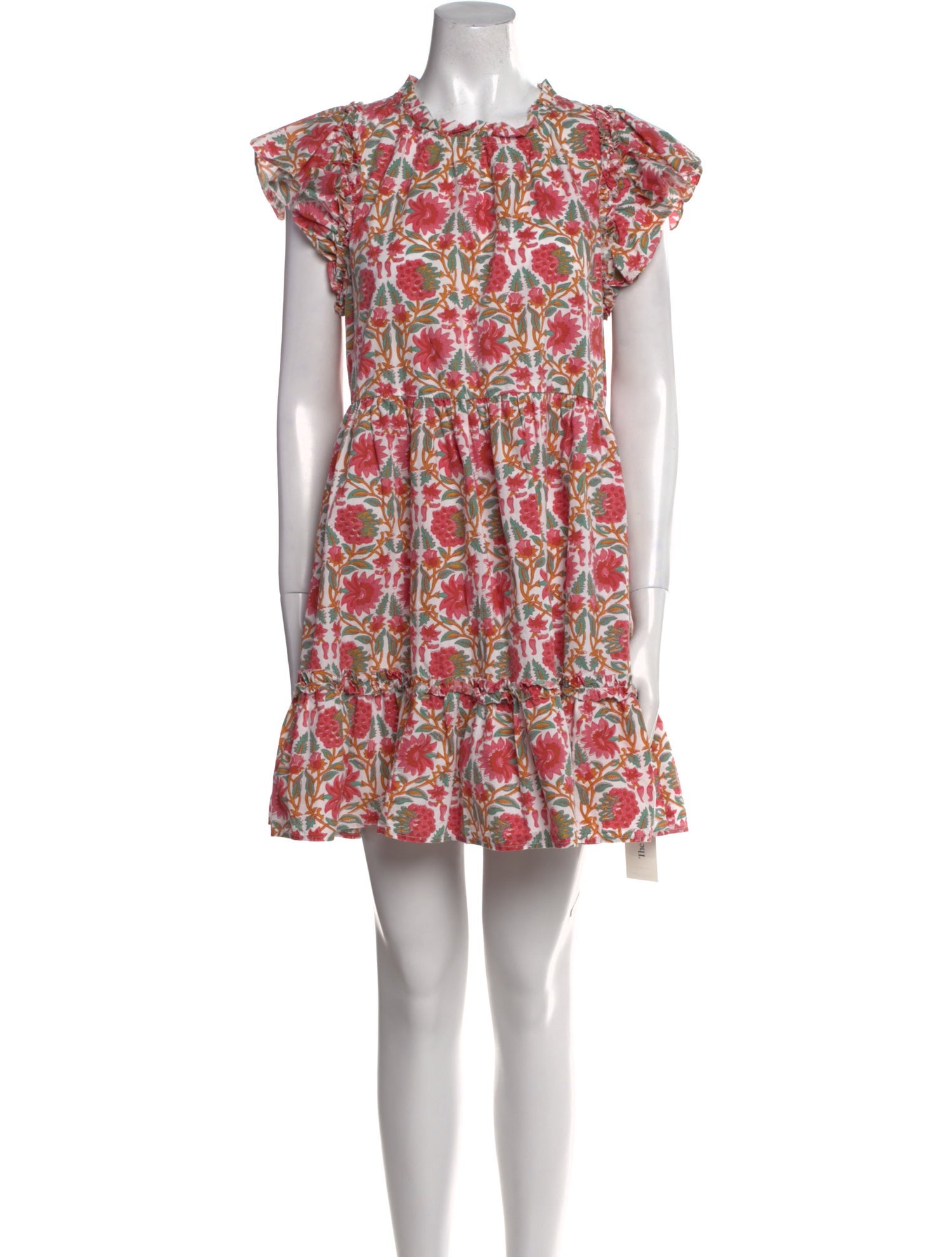 Caroline Constas Floral Print Mini Dress