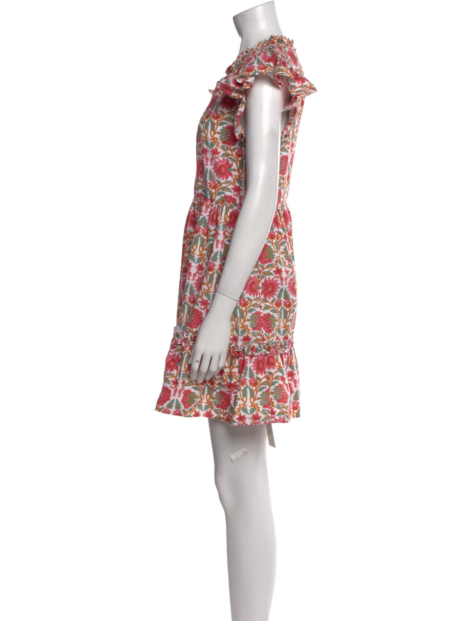 Caroline Constas Floral Print Mini Dress