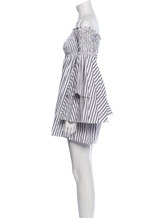 Caroline Constas Striped Mini Dress