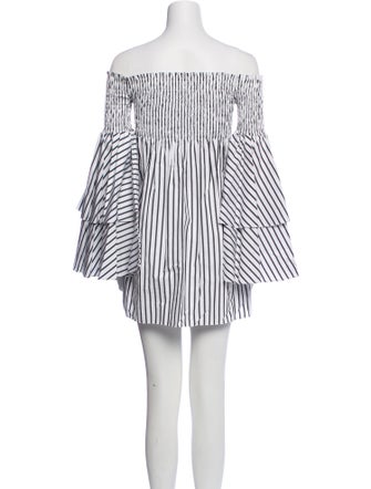 Caroline Constas Striped Mini Dress