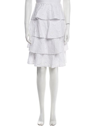 Caroline Constas Lace Pattern Knee-Length Skirt