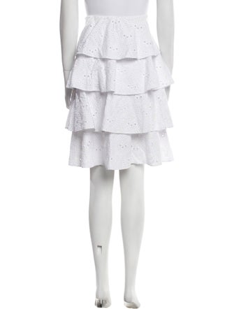 Caroline Constas Lace Pattern Knee-Length Skirt