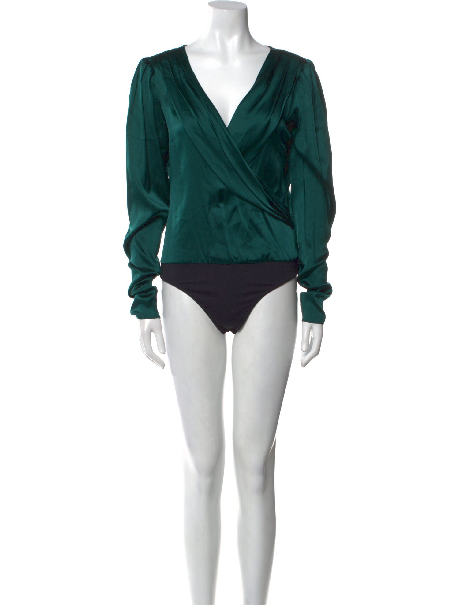 Caroline Constas Silk V-Neck Bodysuit