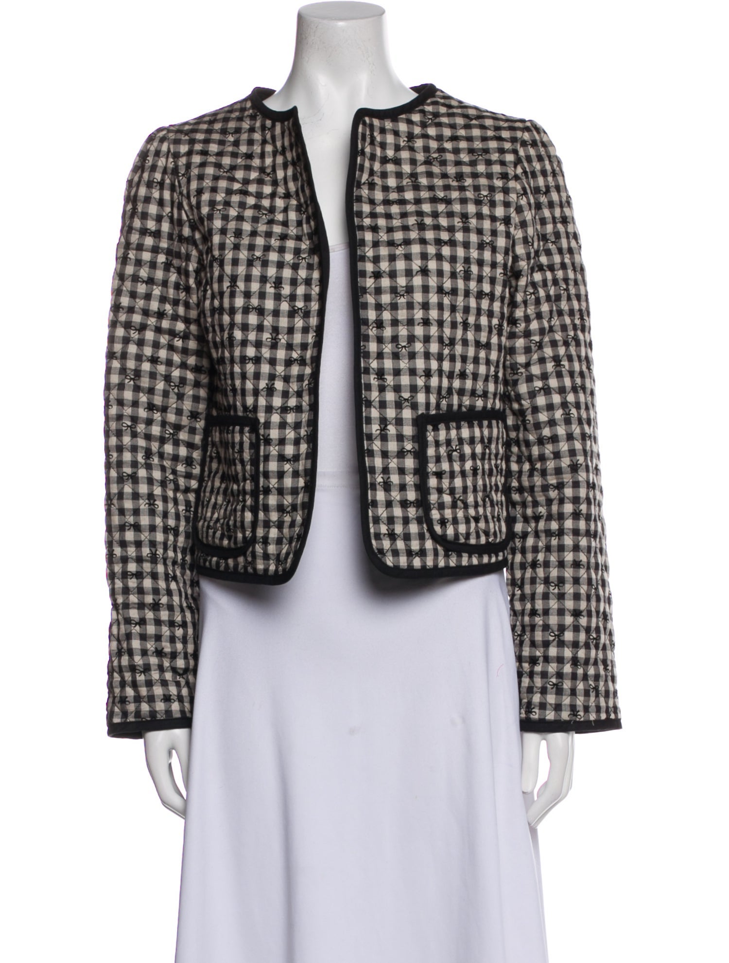 Caroline Constas Plaid Print Jacket w/ Tags