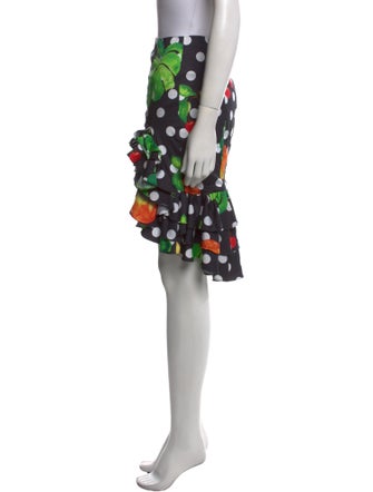 Caroline Constas Printed Knee-Length Skirt