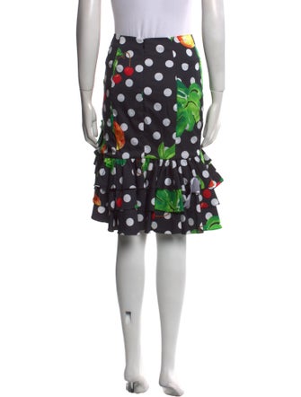 Caroline Constas Printed Knee-Length Skirt