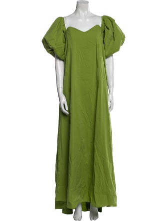 Caroline Constas Square Neckline Long Dress