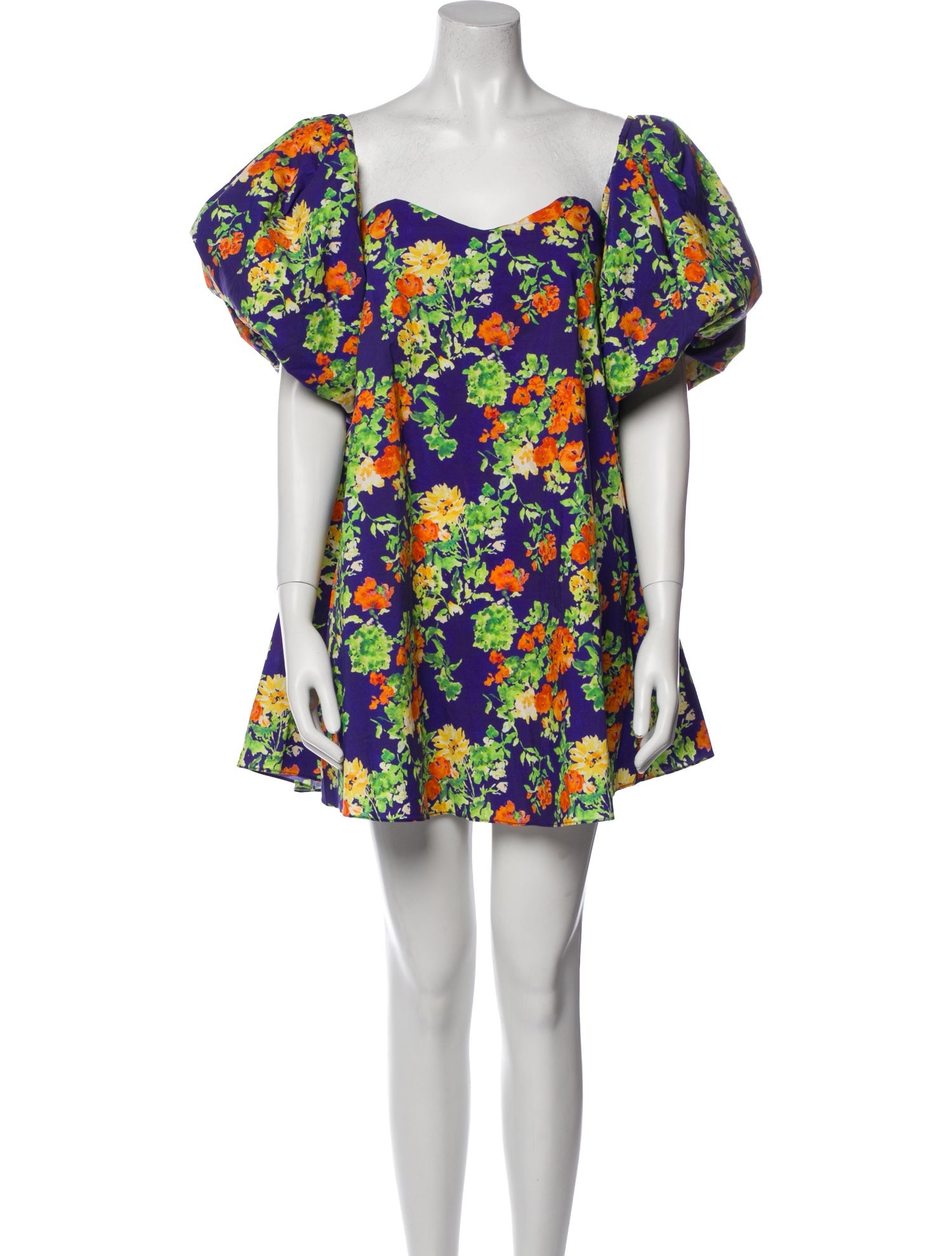 Caroline Constas Floral Print Mini Dress