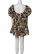 Caroline Constas Floral Print Mini Dress