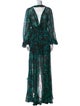 Caroline Constas Silk Long Dress