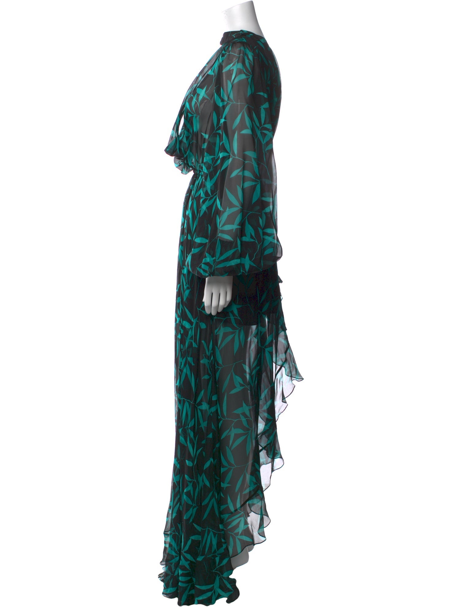 Caroline Constas Silk Long Dress
