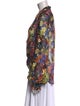 Caroline Constas Silk Floral Print Blouse