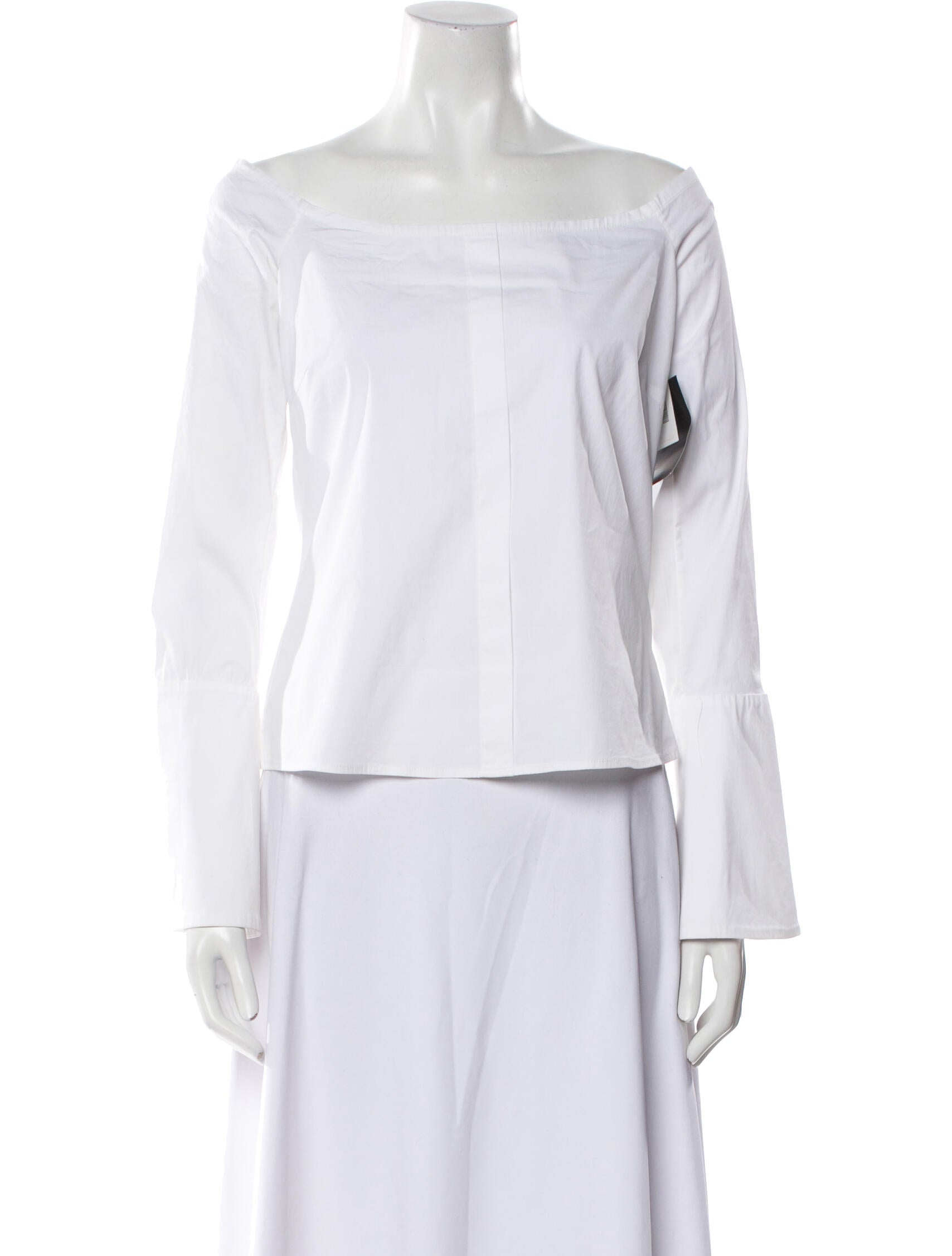 Caroline Constas Off-The-Shoulder Long Sleeve Blouse