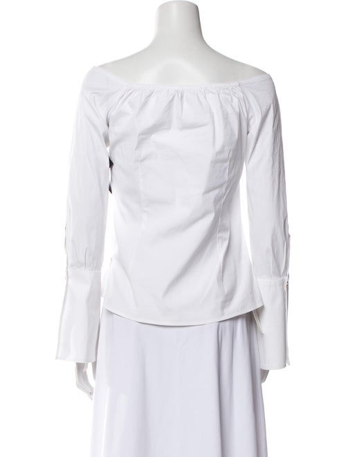 Caroline Constas Off-The-Shoulder Long Sleeve Blouse