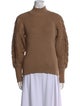 Caroline Constas Merino Wool Mock Neck Sweater