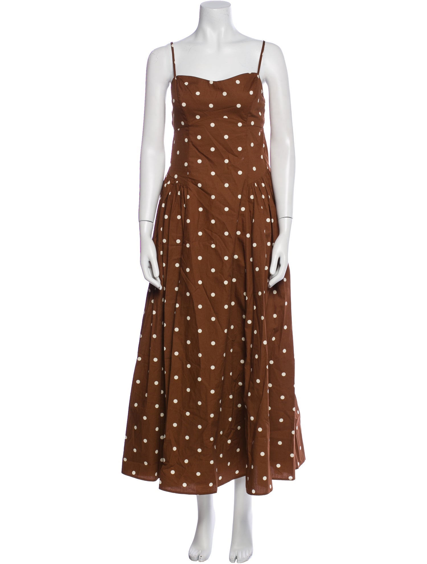 Caroline Constas Polka Dot Print Long Dress w/ Tags
