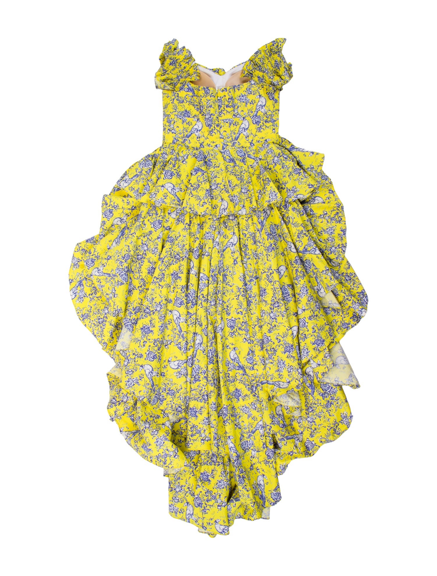 Caroline Constas Floral Print Long Dress