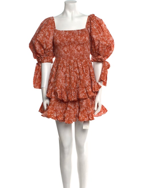 Caroline Constas Printed Mini Dress