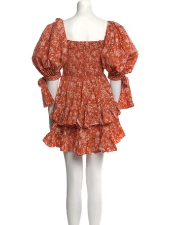 Caroline Constas Printed Mini Dress