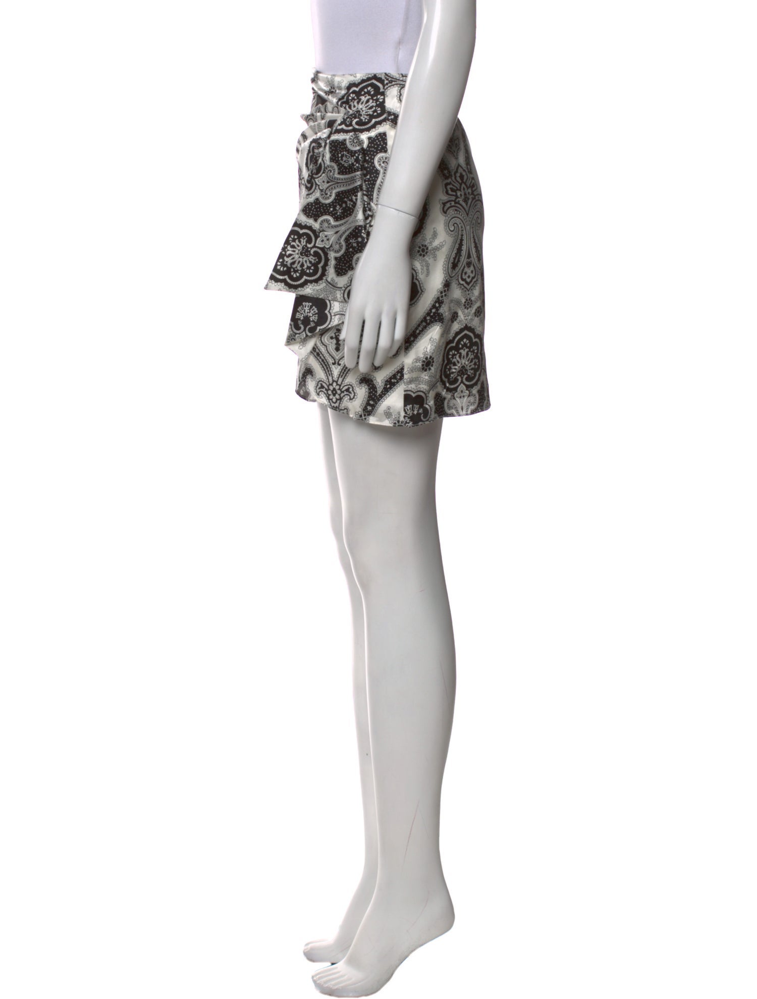 Caroline Constas Silk Mini Skirt