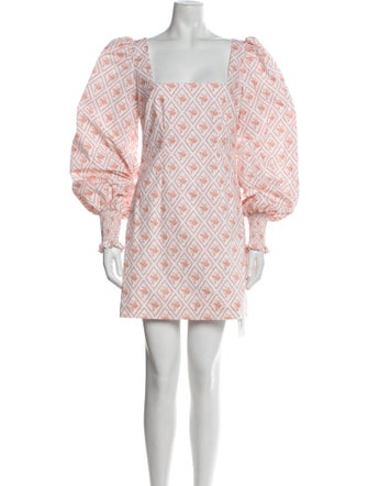 Caroline Constas Printed Mini Dress