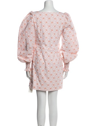 Caroline Constas Printed Mini Dress