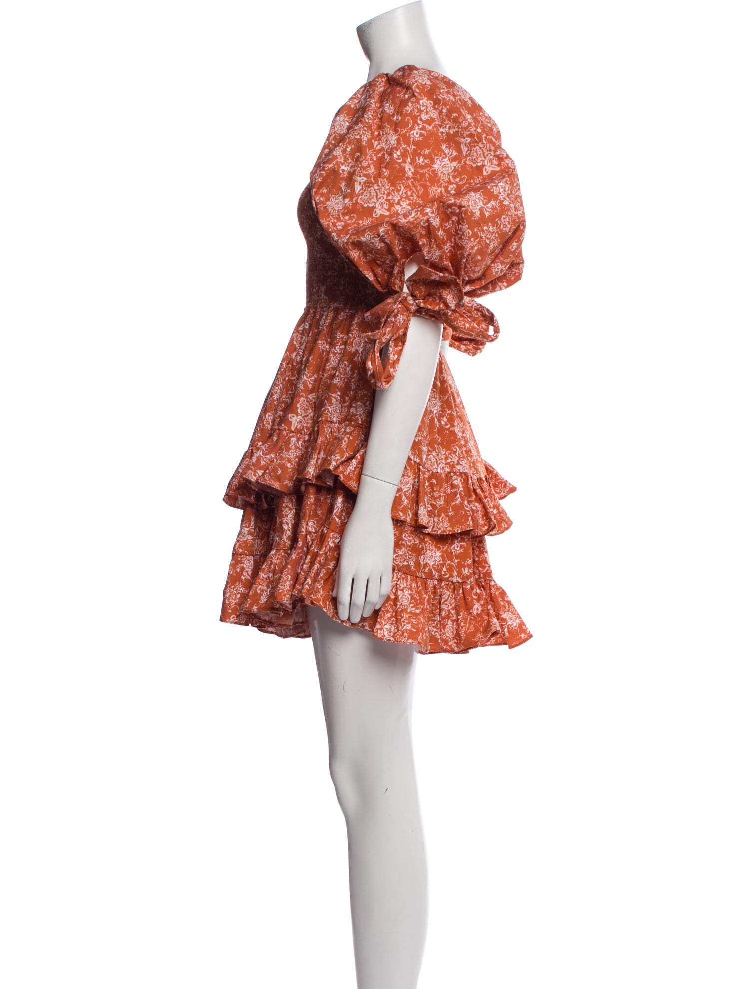 Caroline Constas Floral Print Mini Dress