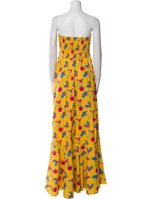 Caroline Constas Floral Print Long Dress