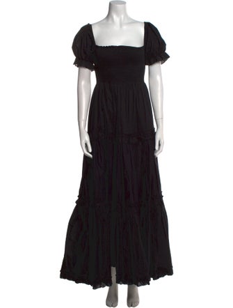 Caroline Constas Square Neckline Long Dress