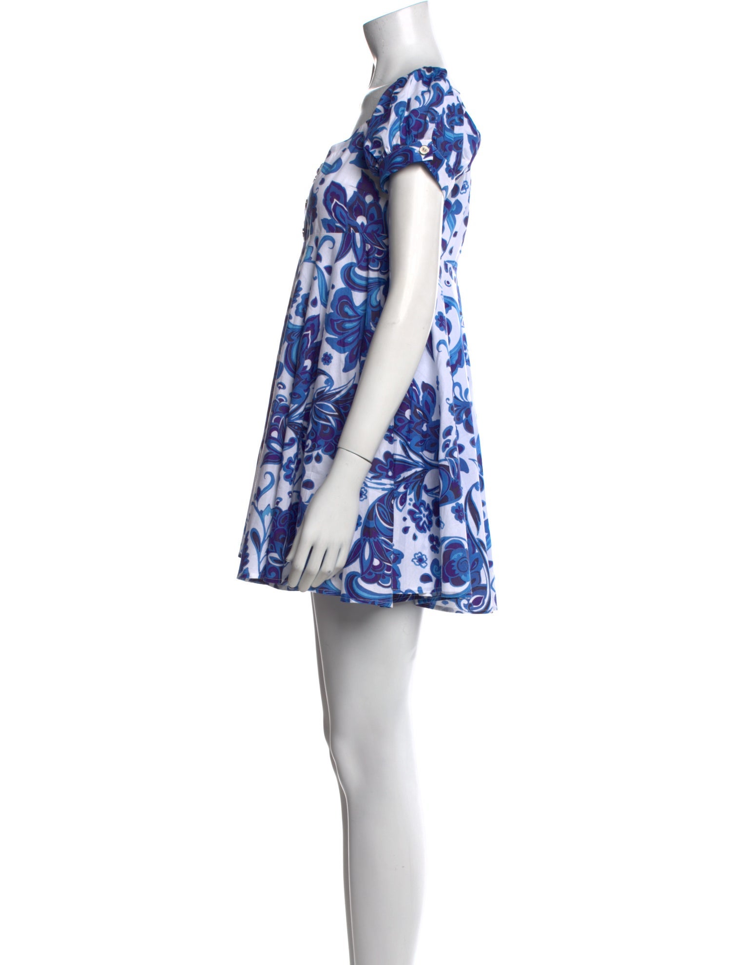 Caroline Constas Floral Print Mini Dress